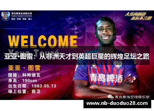 亚亚·图雷：从非洲天才到英超巨星的辉煌足坛之路