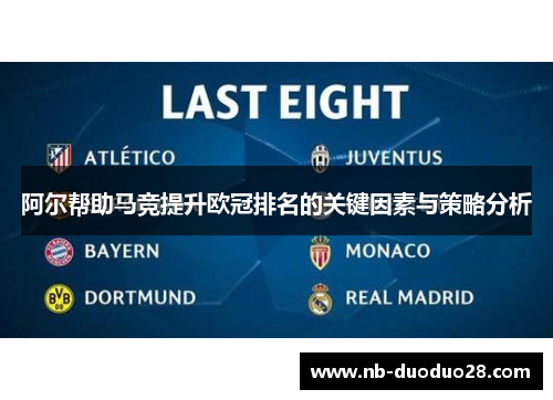 阿尔帮助马竞提升欧冠排名的关键因素与策略分析 阿尔帮助马竞提升欧冠排名的关键因素与策略分析